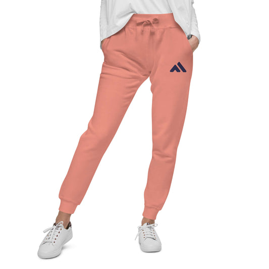 Mountain VIBE logo fleece joggers - dusty rose