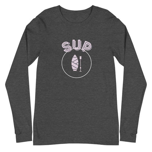 SUP Paddleboarding long sleeve shirt - dark grey heather