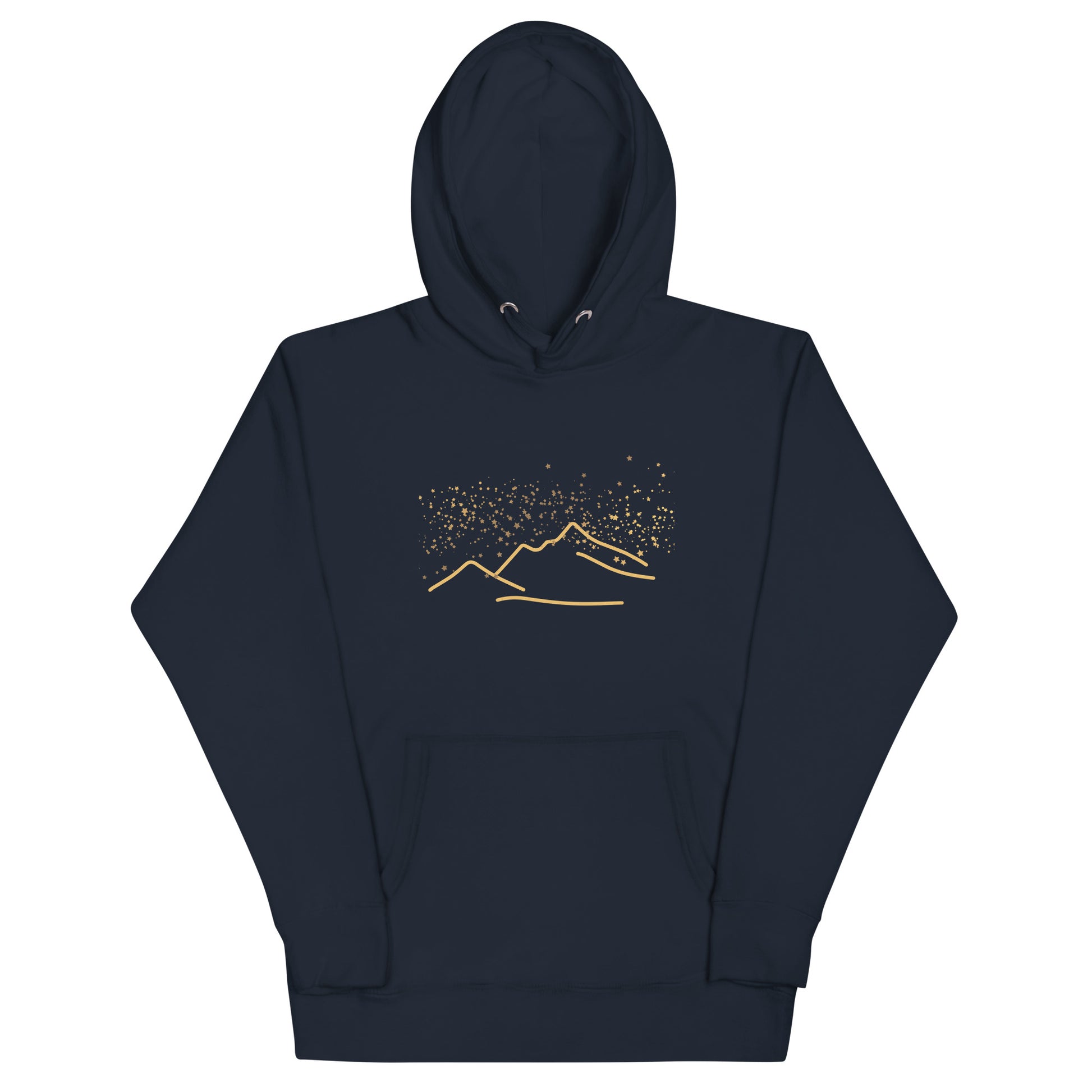 Starry Mountains hoodie, navy