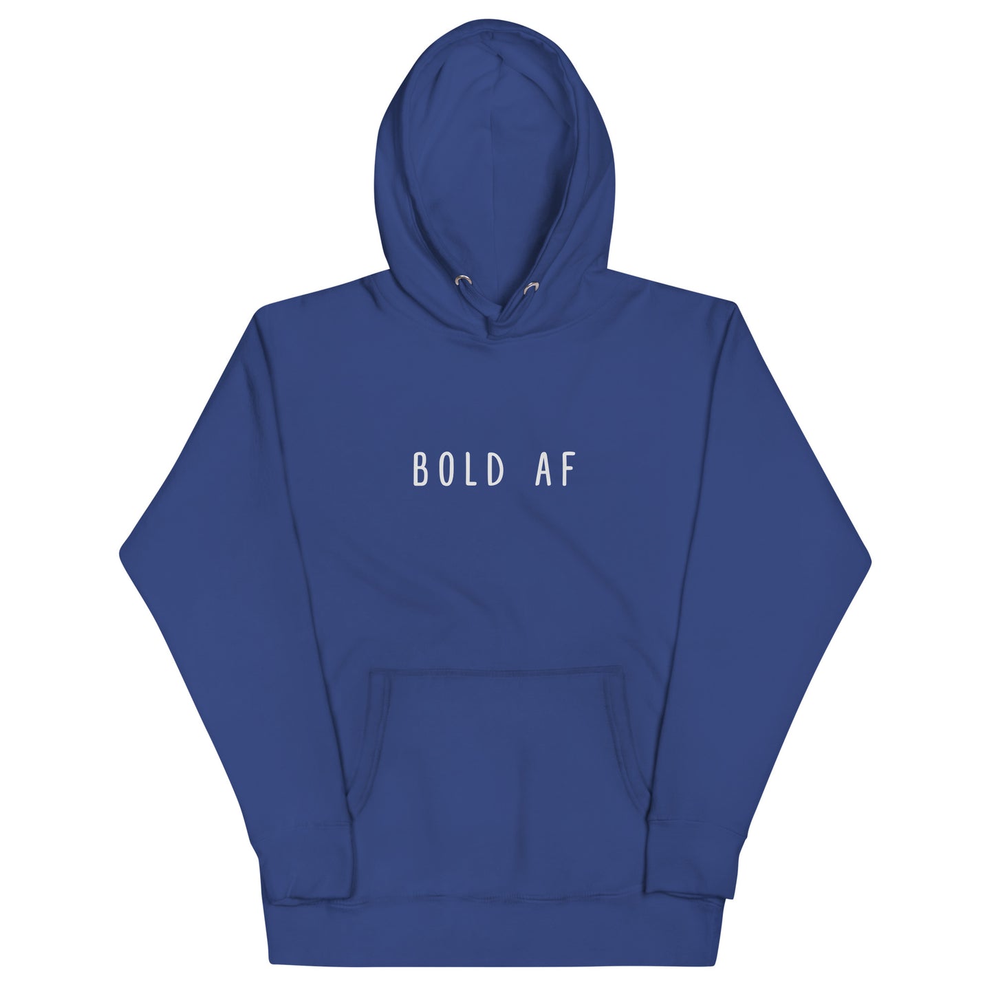 Bold AF hoodie - royal