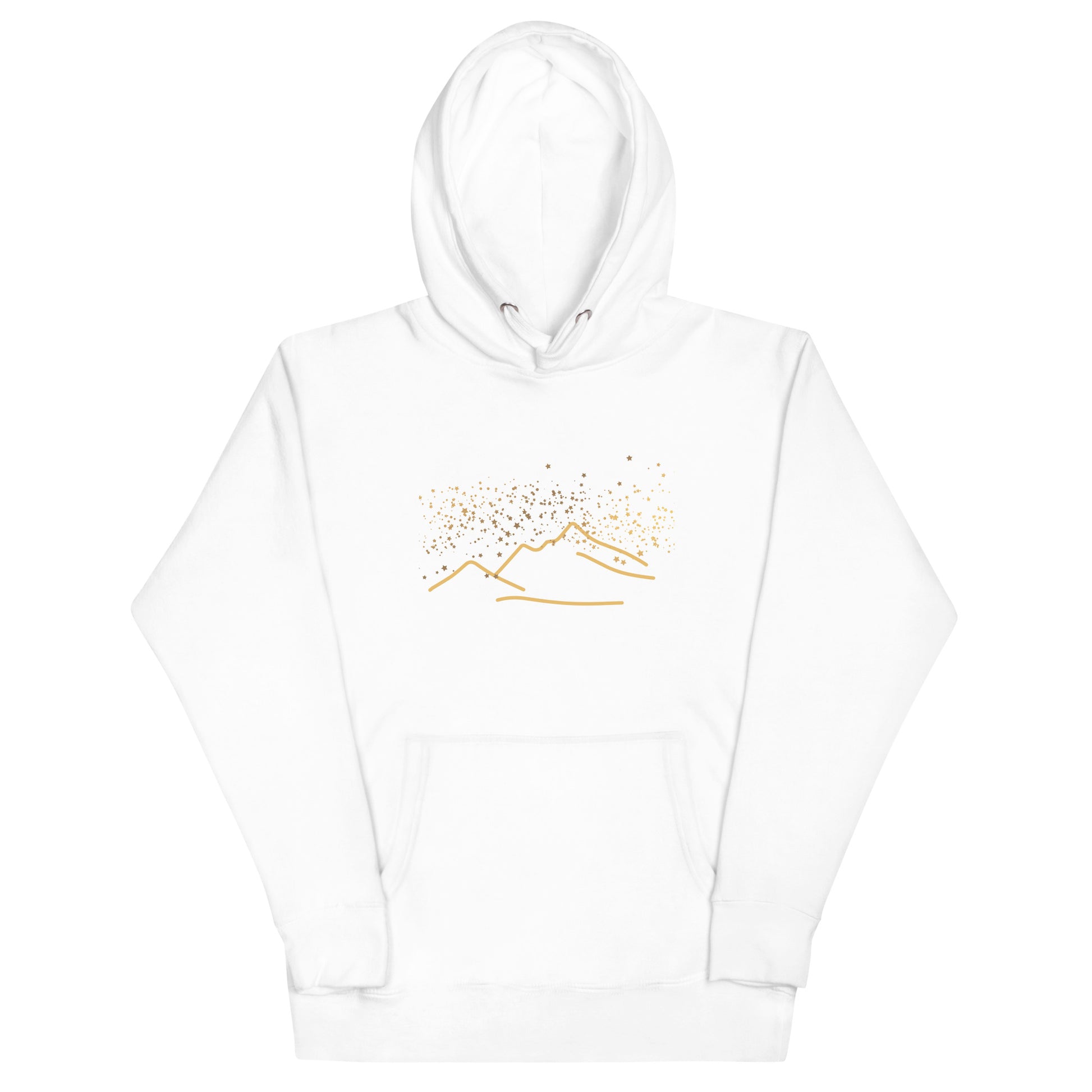 Starry Mountains hoodie, white