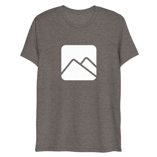 Mountain Square design t-shirt - grey triblend