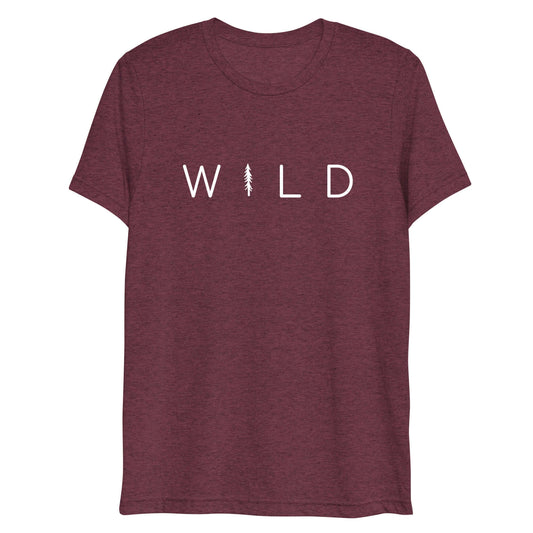 WILD t-shirt - maroon triblend