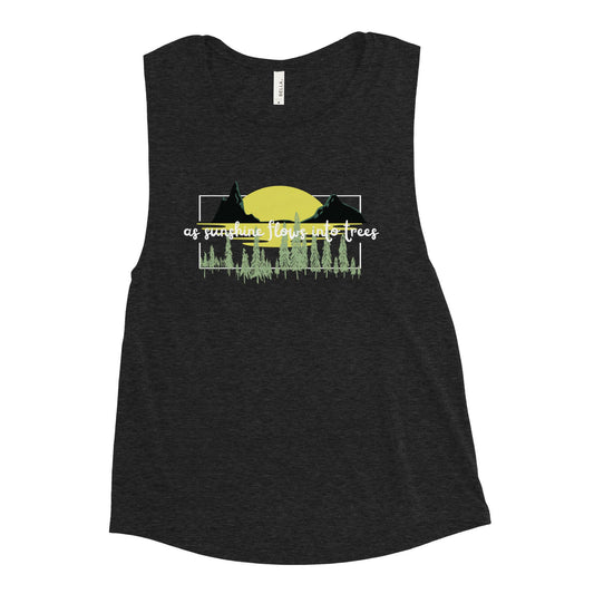 As Sunshine Flows into Trees Muscle Tank