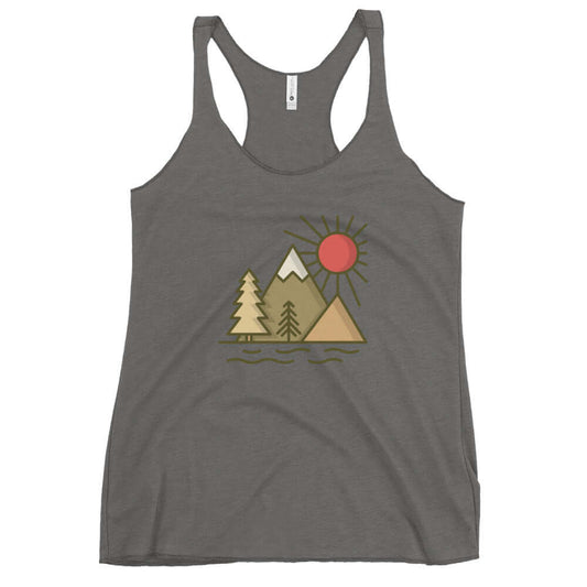 Sunny Adventure Racerback Tank, heather grey